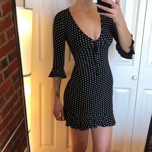Black Missguided Wrap Dress